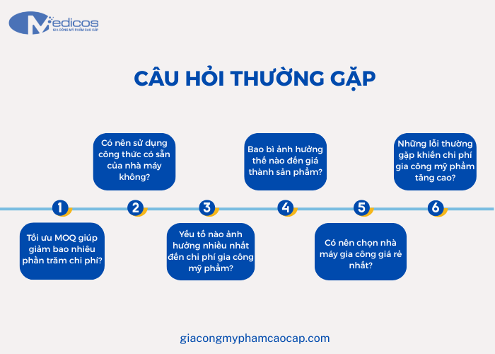 Một số câu hỏi thường gặp về gia công mỹ phẩm