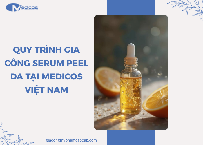 Các bước trong quy trình gia công serum peel da