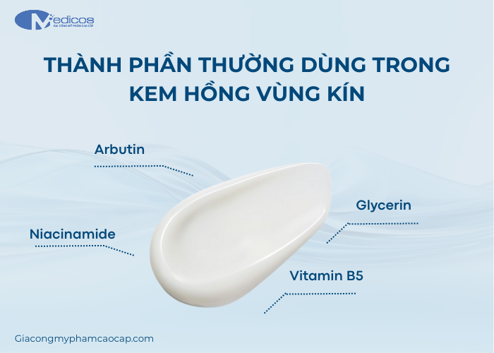 Một số thành phần quan trọng trong kem hồng vùng kín 