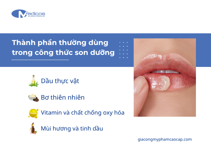 Các thành phần chính trong son dưỡng