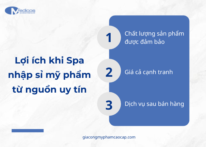 Ưu điểm khi nhập mỹ phẩm spa từ các nguồn uy tín